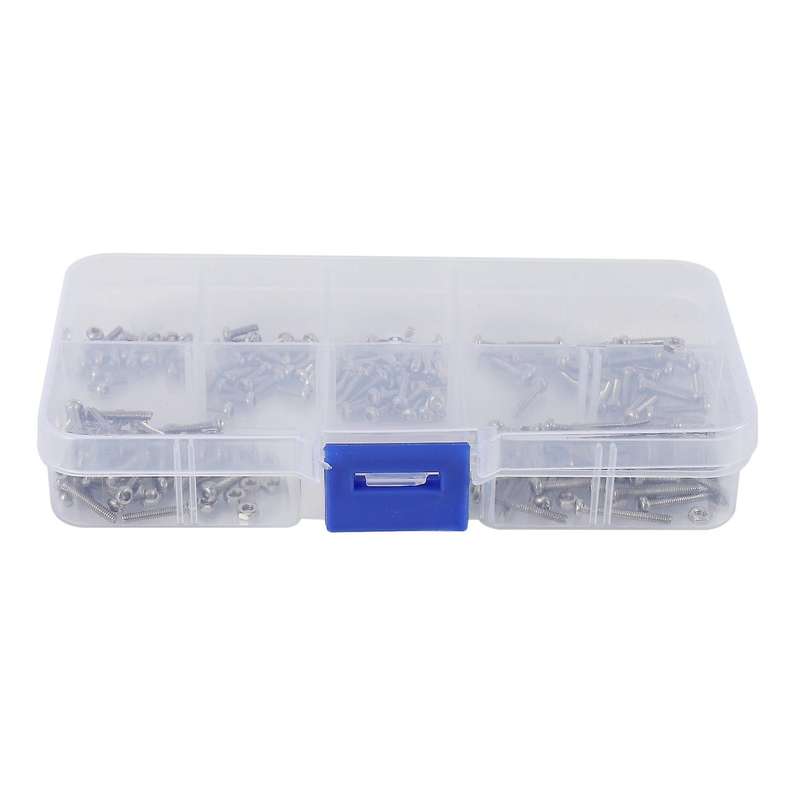 230pcs M2 304 Stainless Steel Hex Socket Button Head Screws Nuts Kit