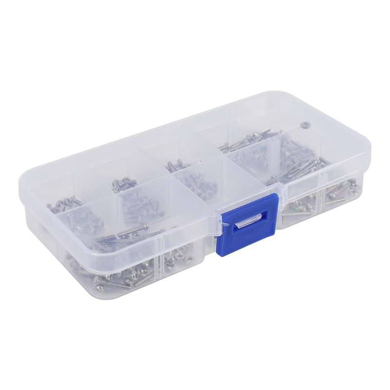 230pcs M2 304 Stainless Steel Hex Socket Button Head Screws Nuts Kit