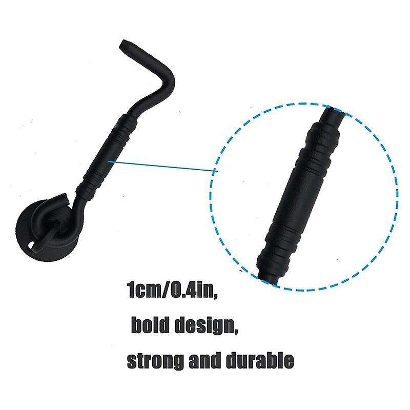 4 Inch Stainless Steel Door Hook & Eye Latch with Mounting Screws