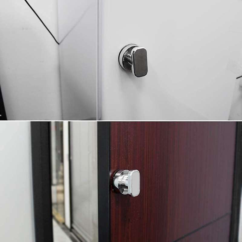 Suction Cup Handle Door 2 Pieces Fridge Glass Mobility Handle Silver