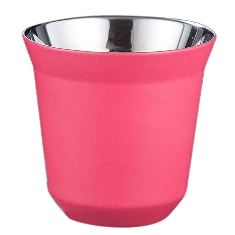 80ml Double Wall Stainless Steel Espresso Cup Insulation,e