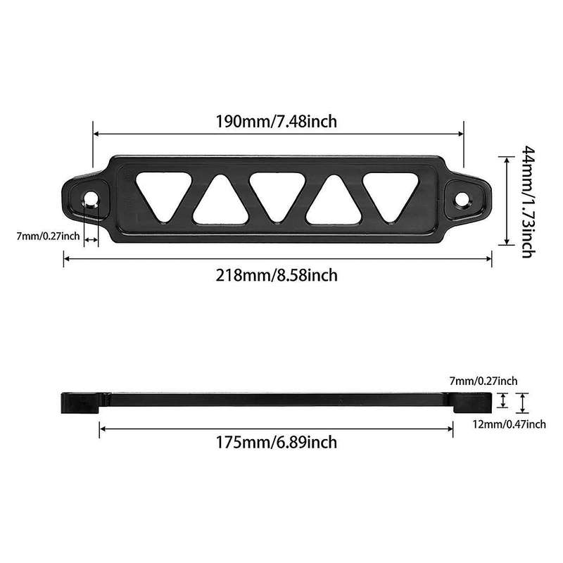 Battery Tie Down Bracket Accessories for Honda Civic Acura,black