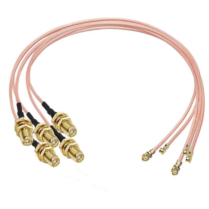 5 Pcs Fl Sma Coax Cable Pigtail Jumper Cable for Wifi Router Antenna