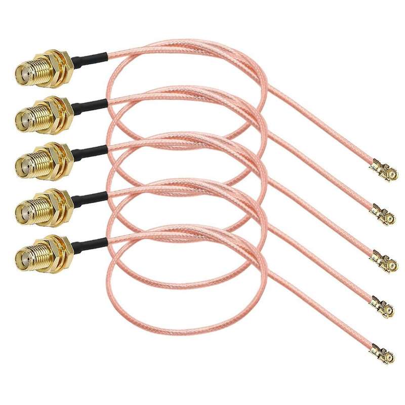 5 Pcs Fl Sma Coax Cable Pigtail Jumper Cable for Wifi Router Antenna