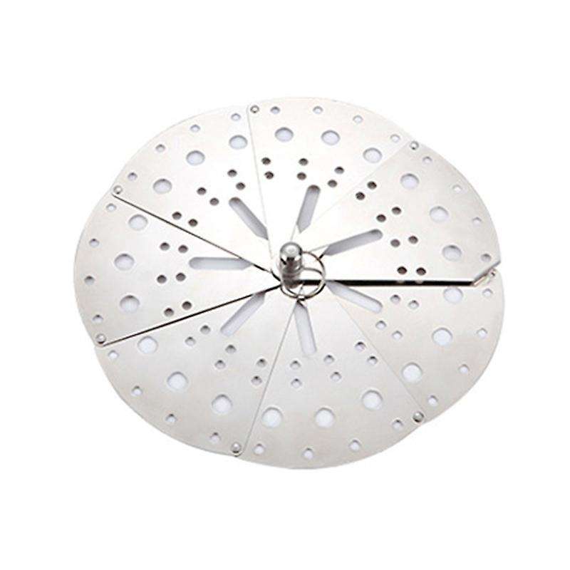 Stainless Adjustable Drop Lid Anti-overflow Prevention Steaming Rack