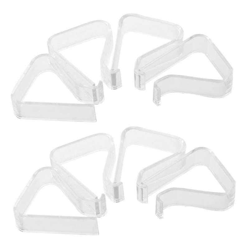 8 Stueck Spring Tischtuchklemmen Tischtuchklammer, Transparent