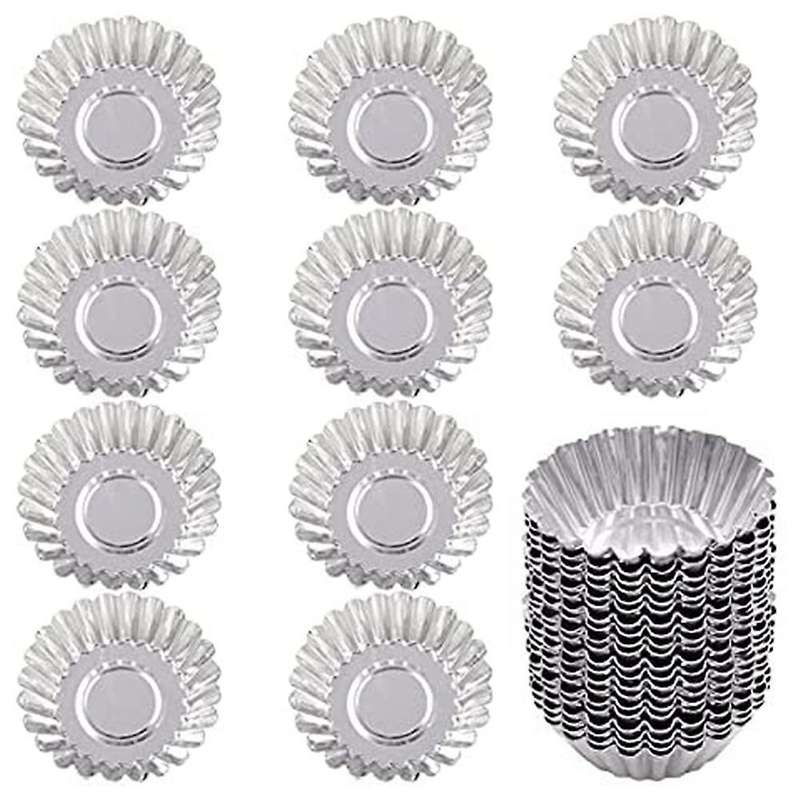 Tartlet Molds 100 Pieces Of Egg Tart Mold for Pudding Muffins Cakes