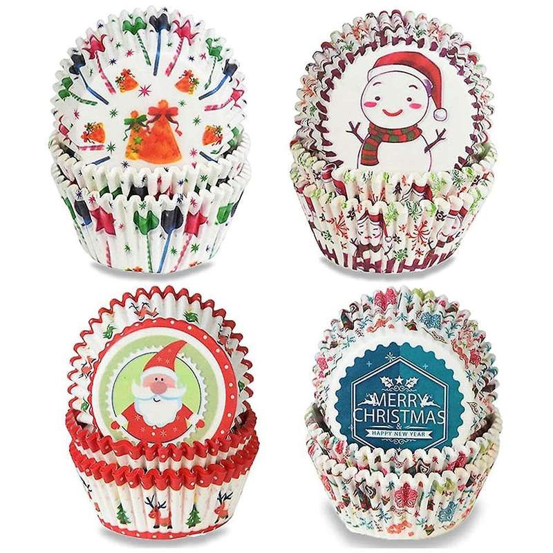 Christmas Cupcake Liners,400 Pieces Standard Size Cupcake Lines