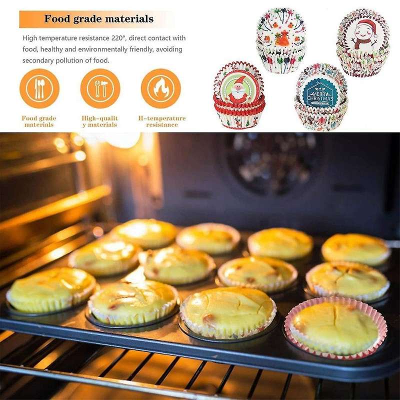 Christmas Cupcake Liners,400 Pieces Standard Size Cupcake Lines
