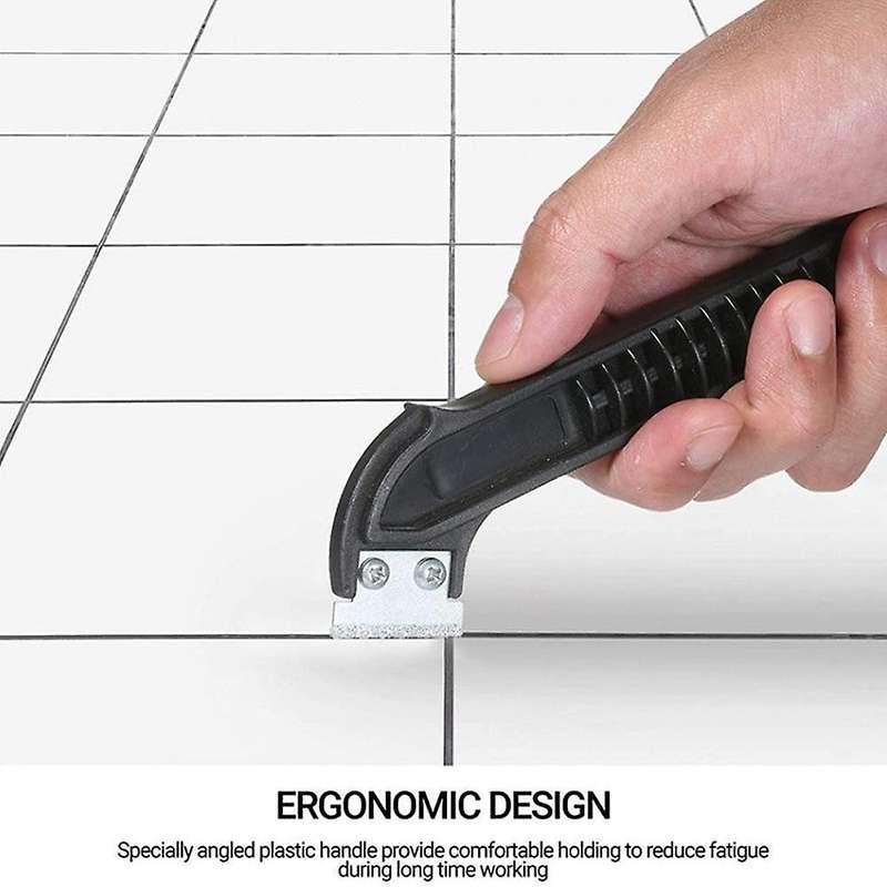 2 Pcs Grout Remover Grout Scraping Rake Tool with 8 Blades Tungsten
