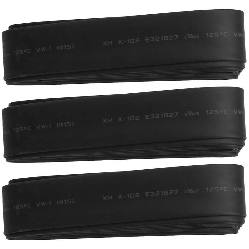 3roll 9.8ft 15mm Dia Power Cable Connection Sleeve Heat Shrink Tube