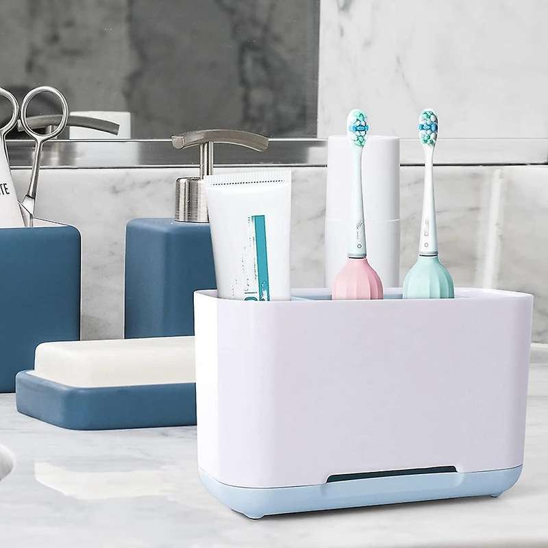 Toothbrush Holder for Bathroom, Toothbrush Caddy, Detachable Stand