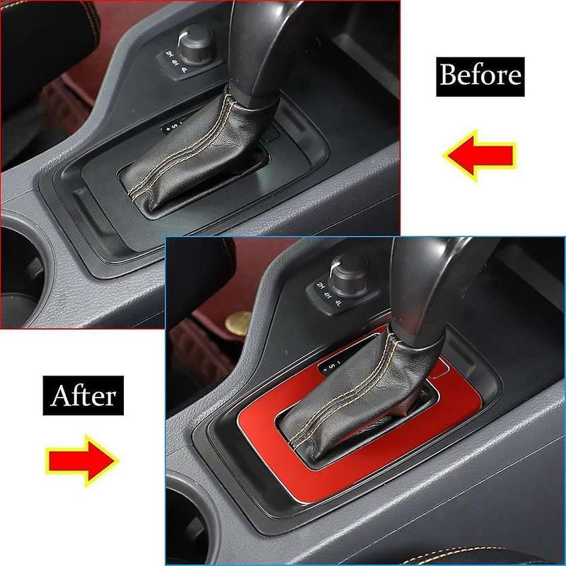 For Ford Ranger 2015-2018 Aluminum Alloy Car Center, Red