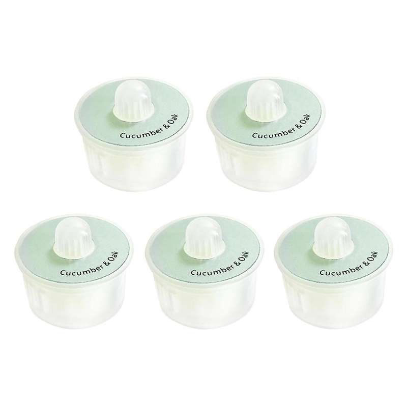 5pcs Air Freshener Replacement Capsules for Ecovacs Deebot T9-green