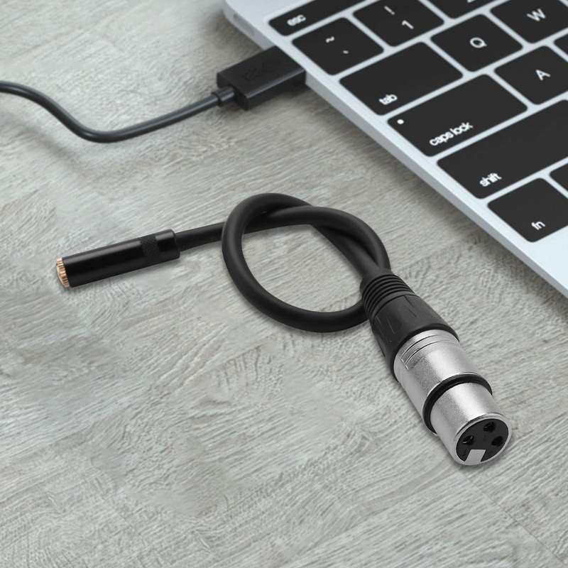 Female Stereo Audio Adapter Microphone Cable