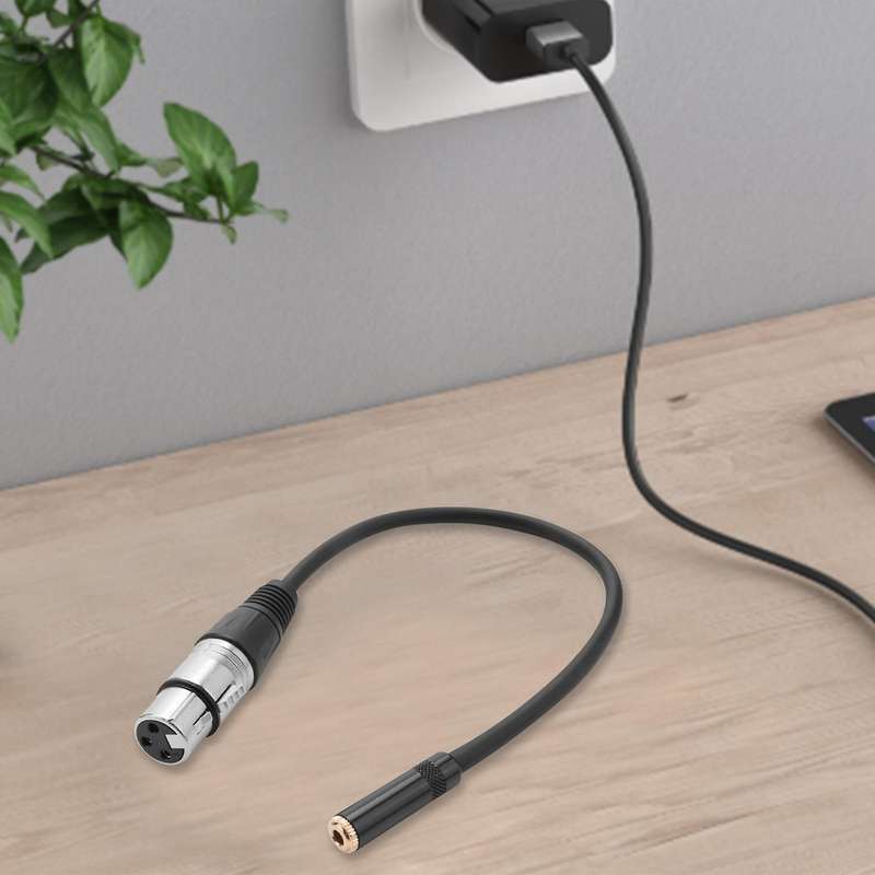 Female Stereo Audio Adapter Microphone Cable