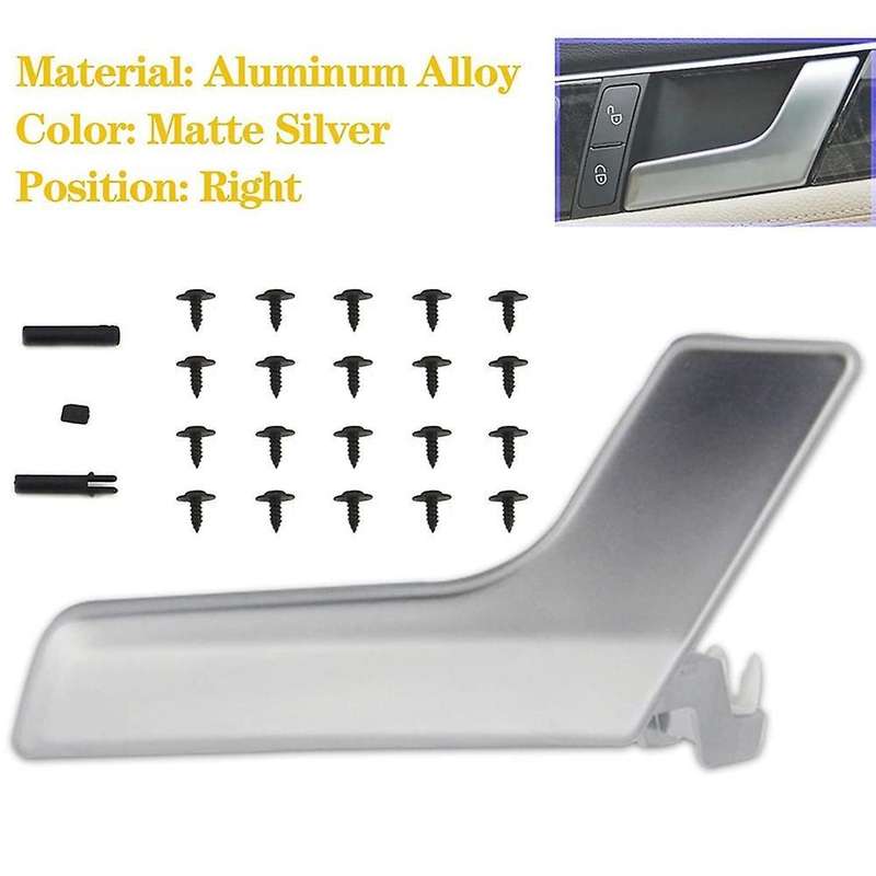 Door Handle Kit Right for Mercedes-benz X204 Aluminum Alloy Silver