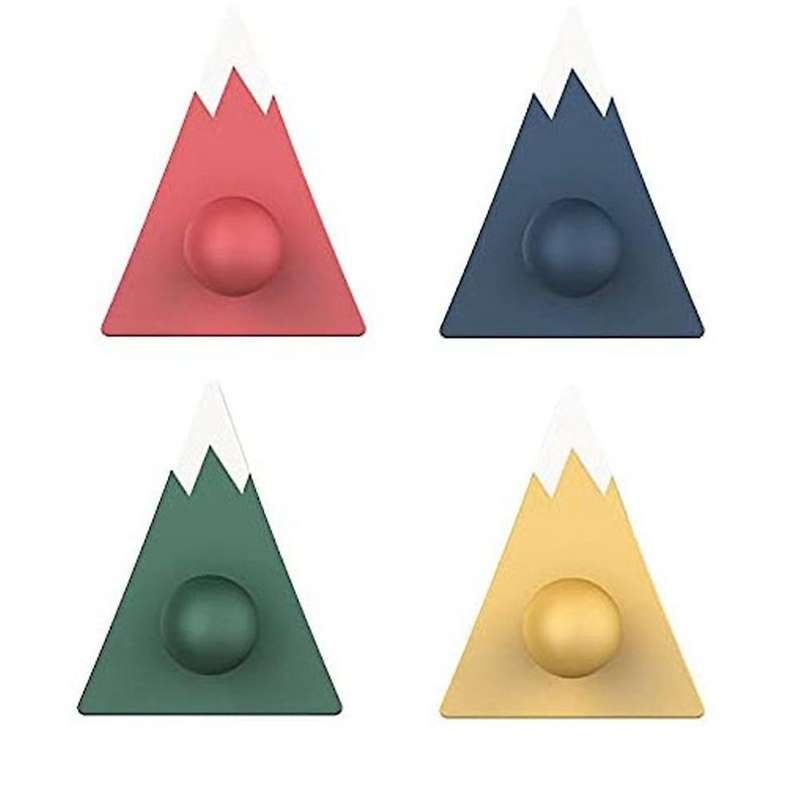 4pcs Self Adhesive Wall Hook Coat Towel Door Hook Heavy Duty Hook