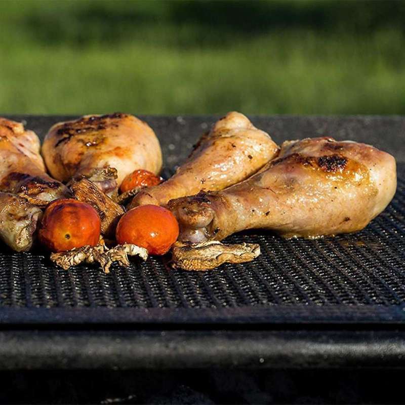 Bbq Grill Grid Mat Non-stick Mesh Matts Barbeque Reusable Baking Net