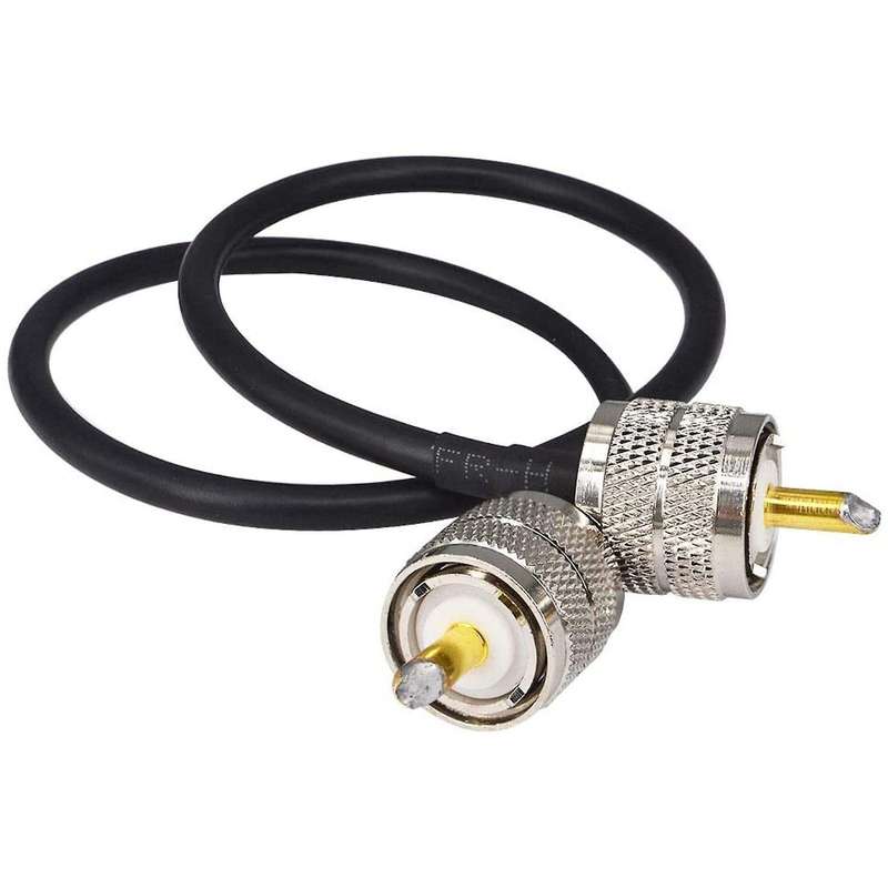 Pack Of 2 Cb Radio Antenna Cable 50cm for Amateur Ham Radio Cb Marine