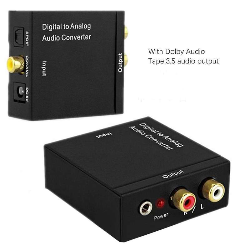 Audio Converter Left/right Soundtrack Converter 3.5mm Jack Output