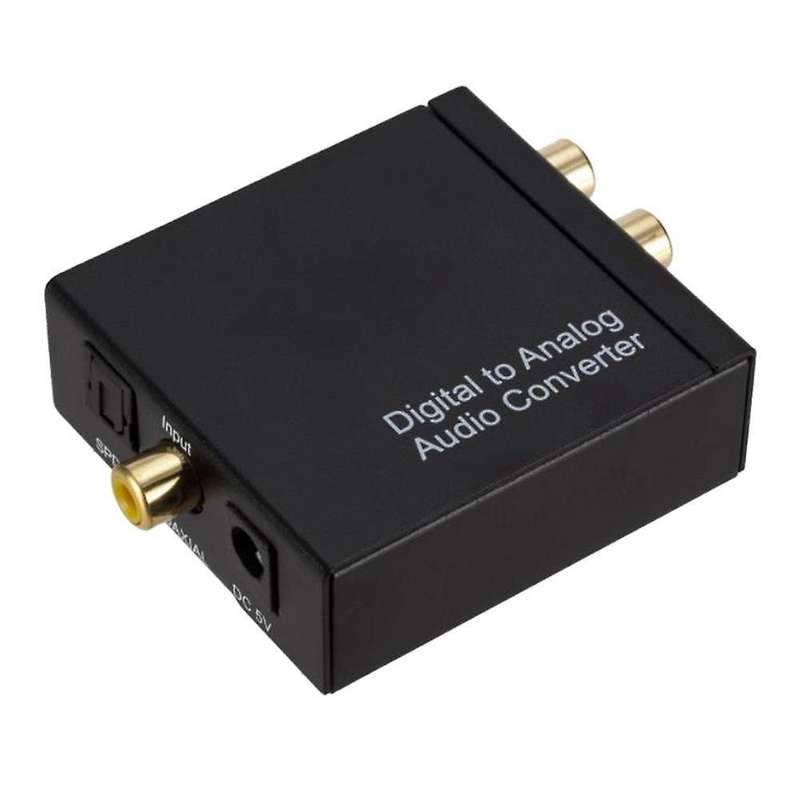 Audio Converter Left/right Soundtrack Converter 3.5mm Jack Output