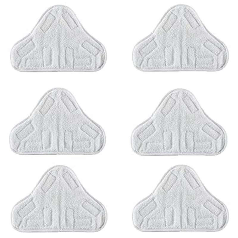 6 Pack Washable Microfibre Steam Mop Pads Floor Replacement Pads