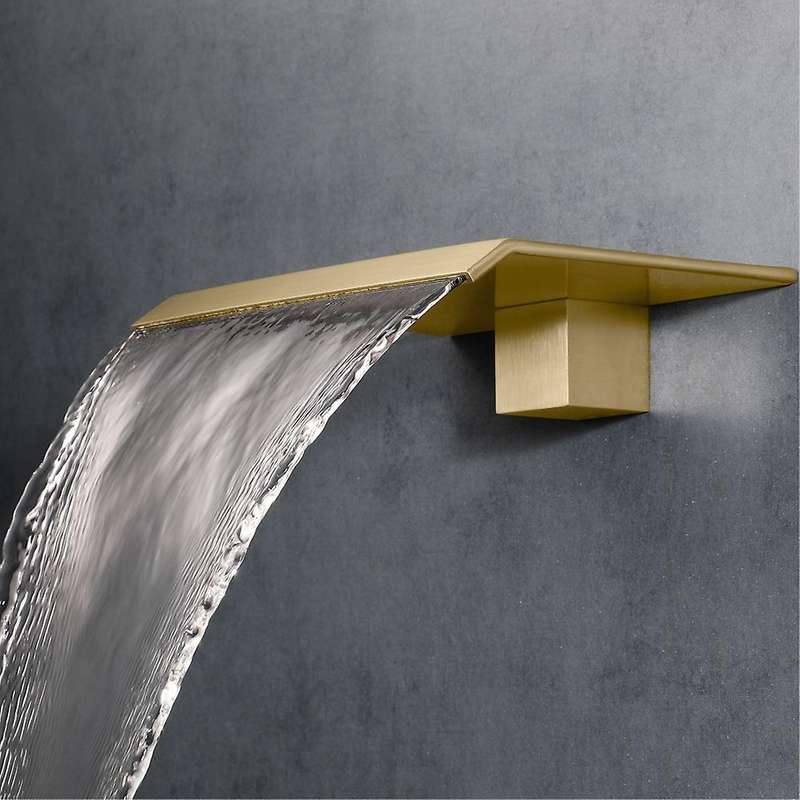 Bathtub Faucet Basin Faucet Brass Wall Mounted Sink,gold