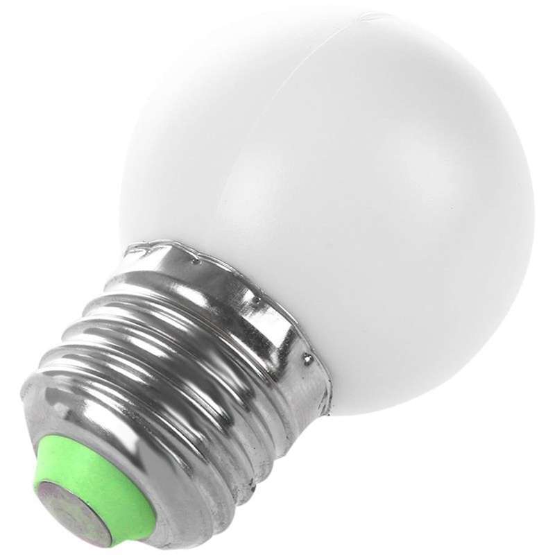 E27 Led Weiss Licht Kunststoff Lampe Birne(0.5w Leistung,weiss)