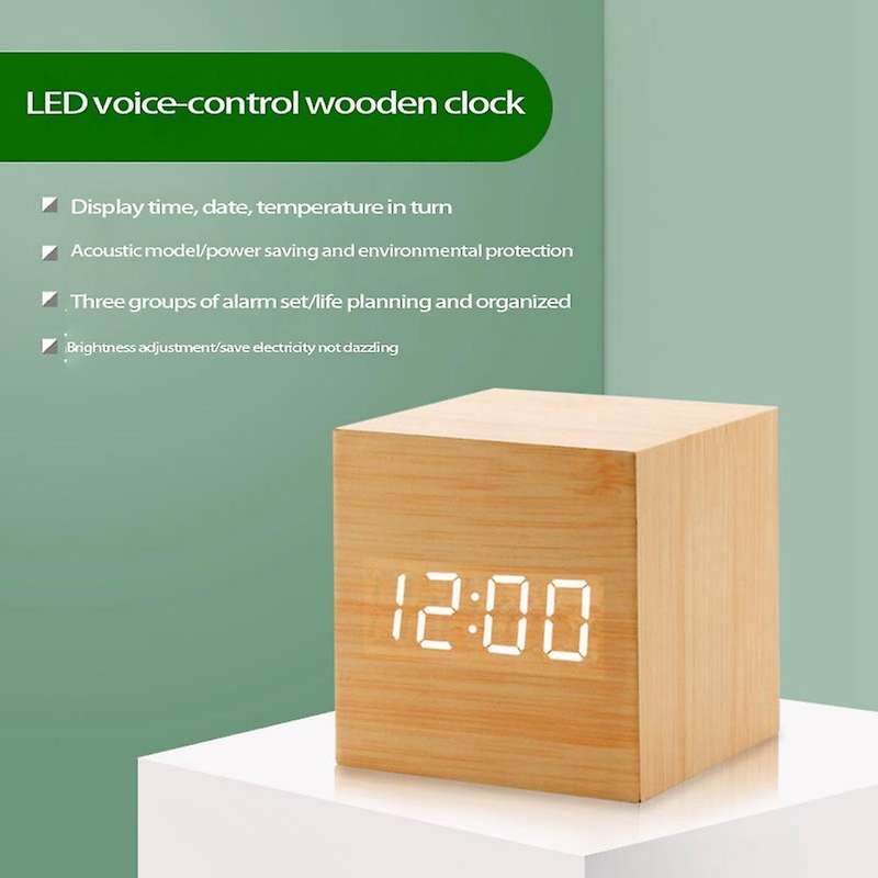 Led Alarm Clocks Usb/aaa Powered Clocks Table Clock Black