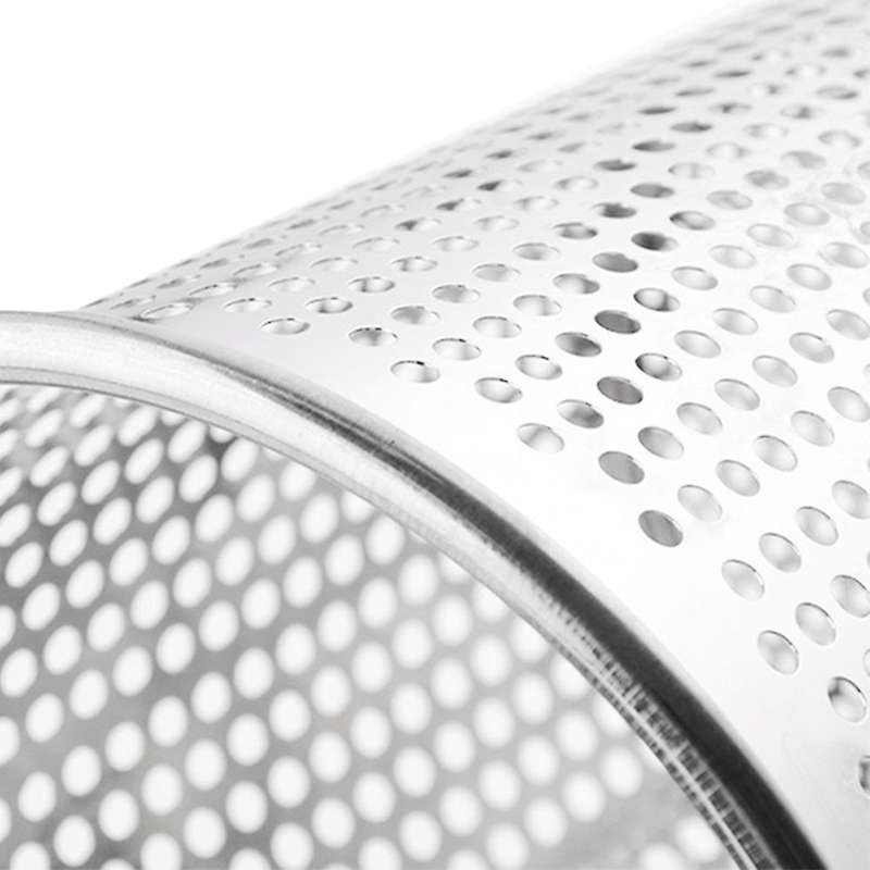 Stainless Steel Strainer Basket Wooden Handle Food Skimmer,12.5cm