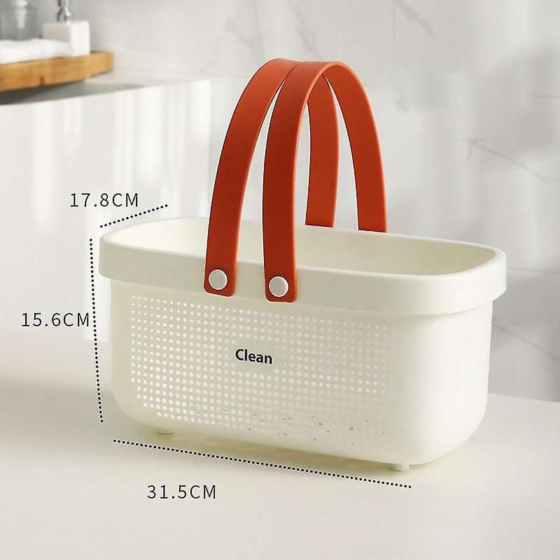 Bathroom Bathing Basket Washing Soap Cosmetic Shower Storage Basket E