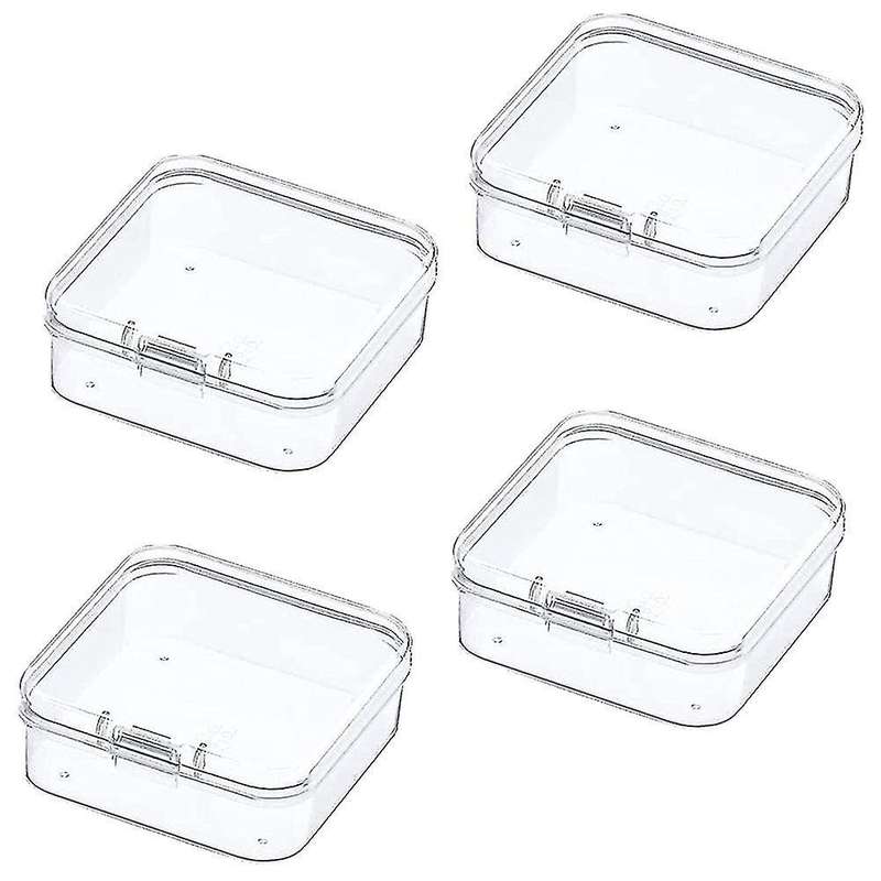 Clear Plastic Beads Storage Containers Box Storage Containers ,4 Pcs