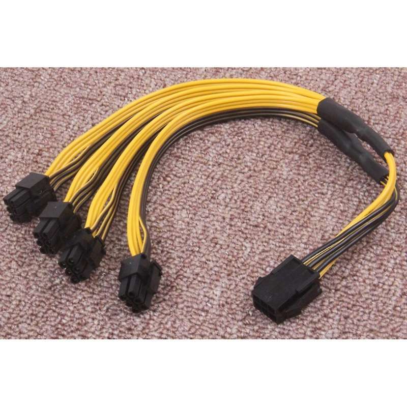 1pcs Graphics Card 6 Pin 6p 6pin One Turn Four 6+2pin 1 to 4