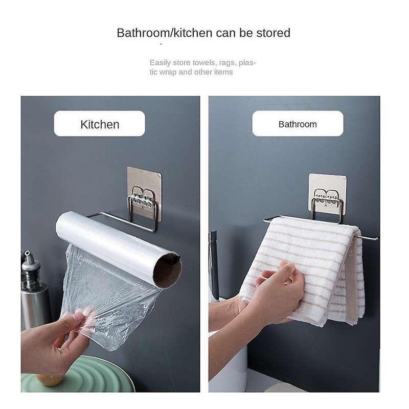 2pcs Hanging Toilet Paper Holder Towel Rack Stand Home Storage Racks