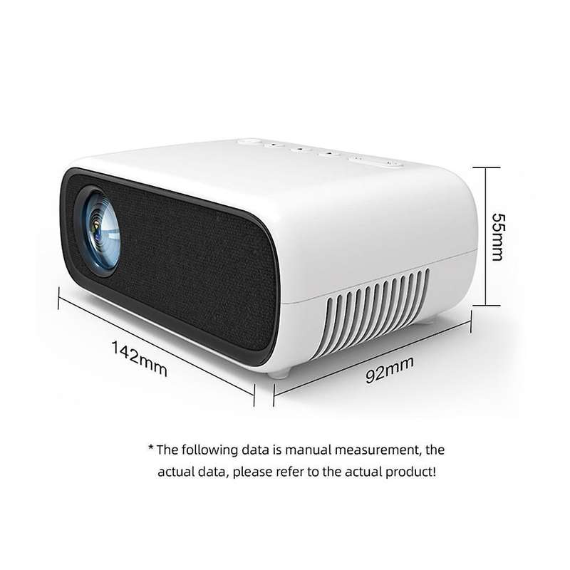 Mini Portable Projector Fhd 1080p Color Led 3d Play,black-uk Plug