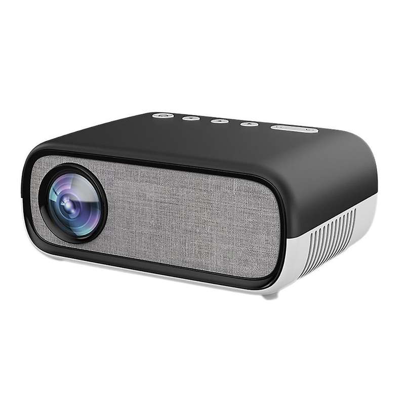 Mini Portable Projector Fhd 1080p Color Led 3d Play,black-uk Plug
