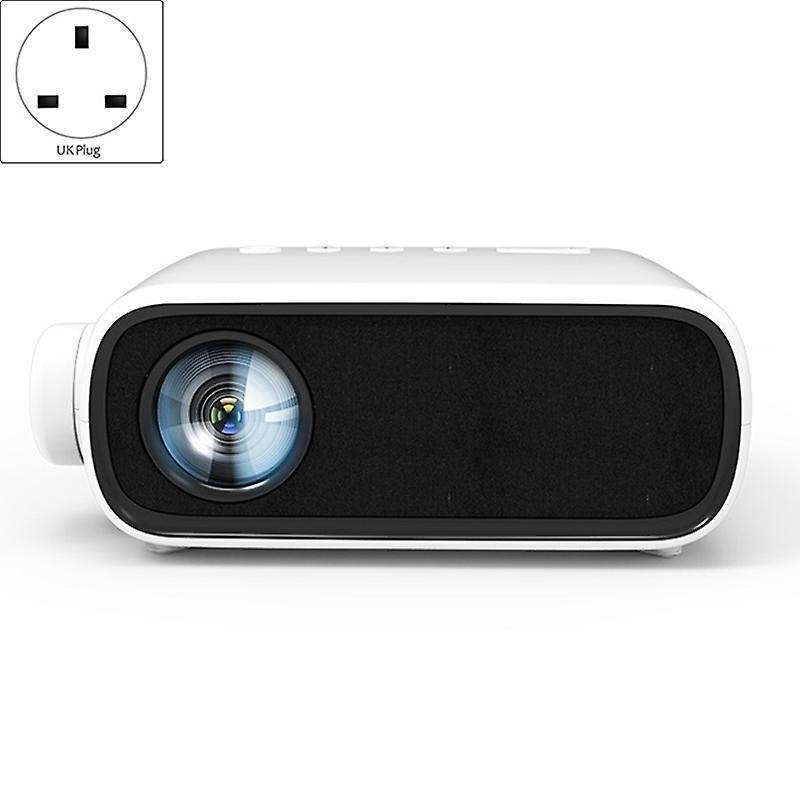 Mini Portable Projector Fhd 1080p Color Led 3d Play,black-uk Plug