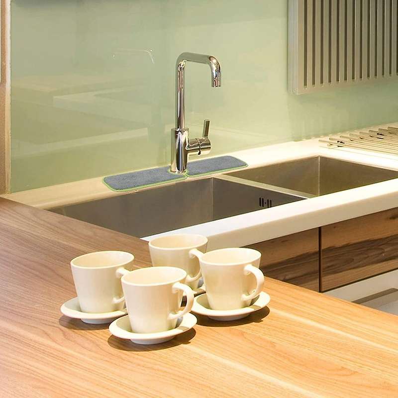 3 Pieces Of Sink Splash Pad Dish Pad Kitchen Faucet Absorbent Pad