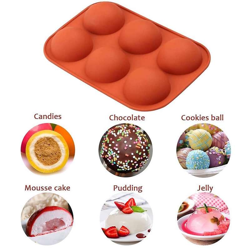 Silicone Baking Mold, Large Semi Sphere High Heat Silicone Small