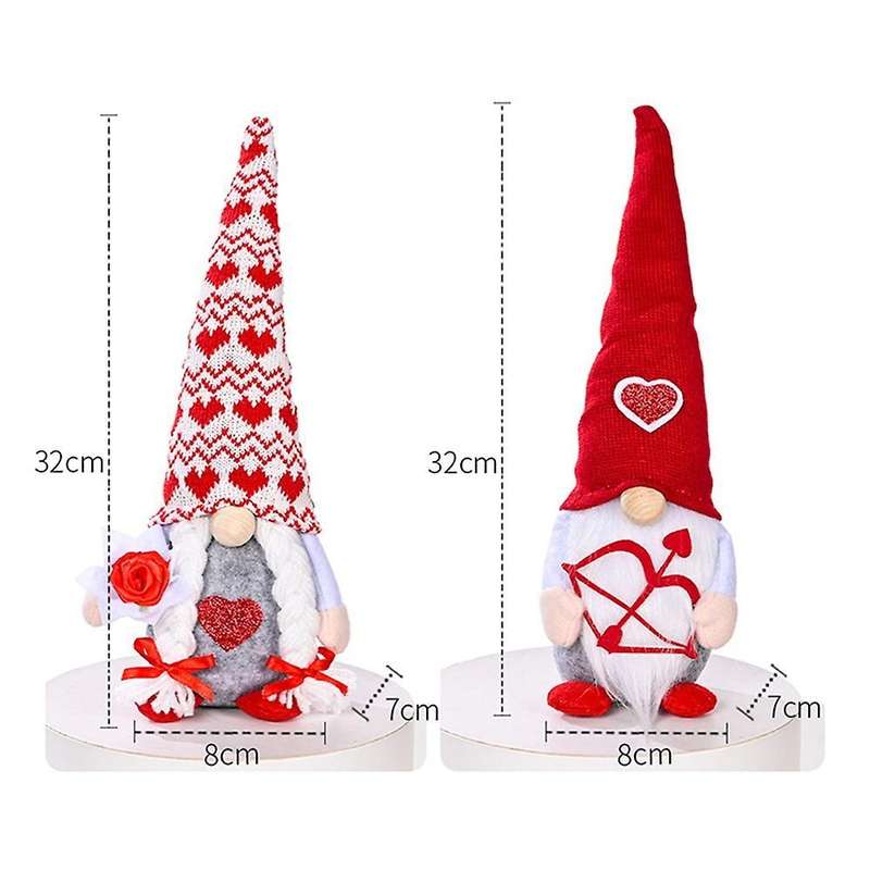 Valentines Day Decor - Home Table Elf Gnomes Decor Ornaments, B