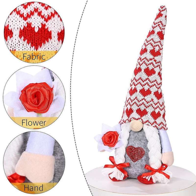 Valentines Day Decor - Home Table Elf Gnomes Decor Ornaments, B