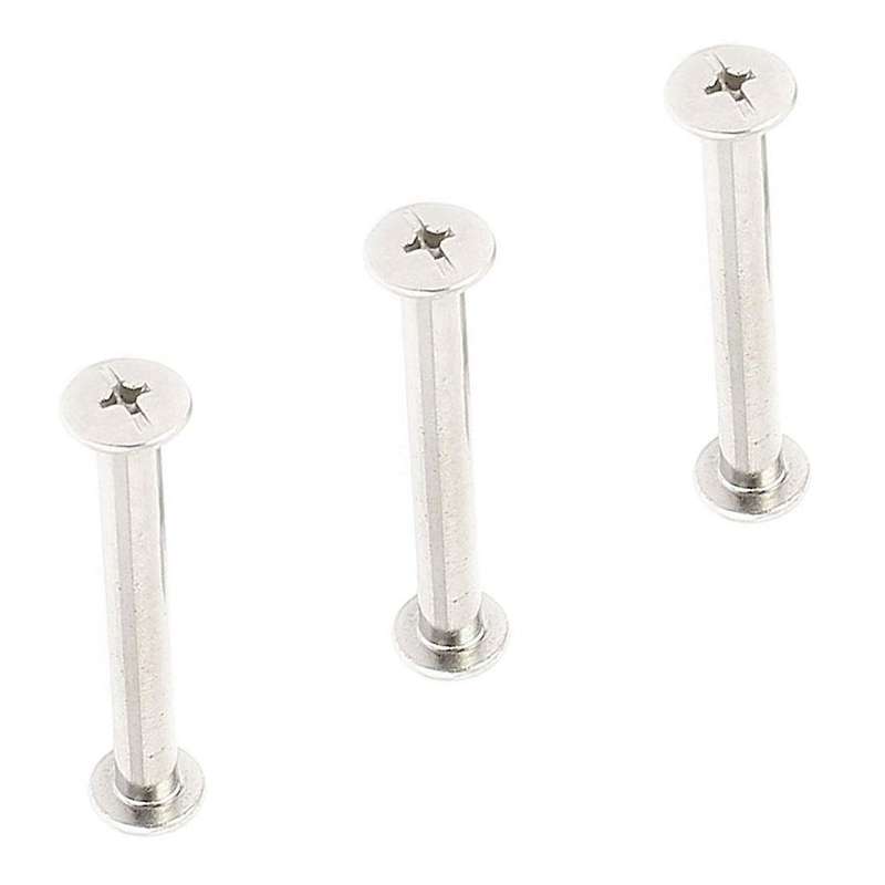 Scrapbook Photo Albums M5x40mm Nickel Plated Binding Screw Post 10pcs
