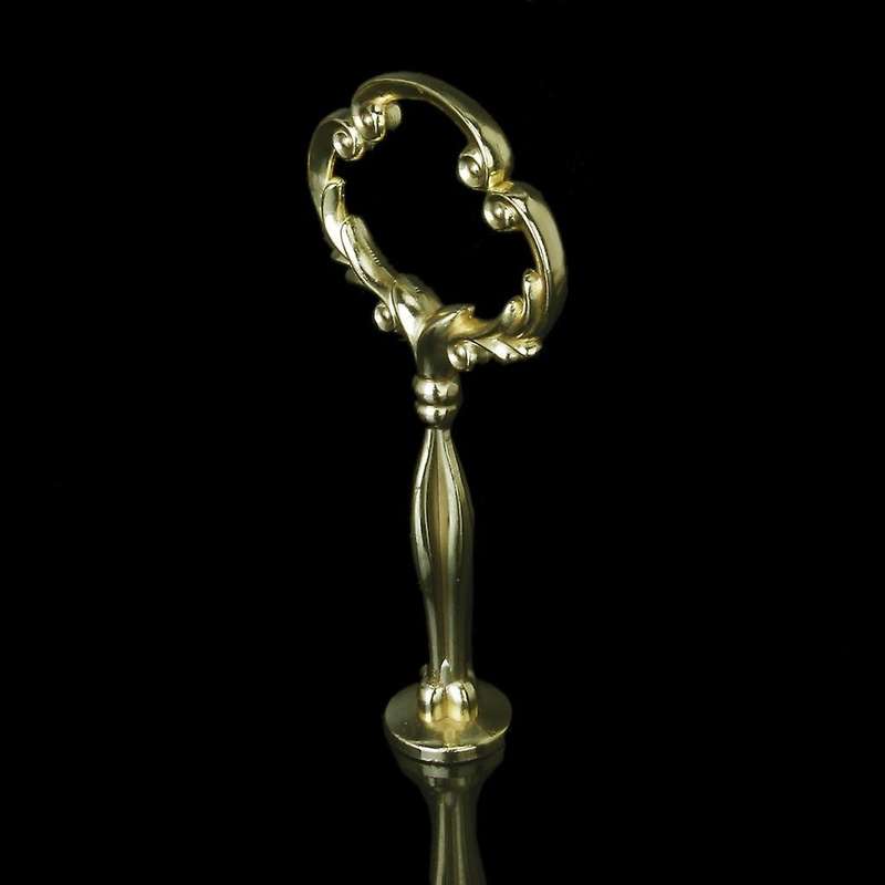 3 Tier Floral Cupcake Plate Cake Stand Fitting Handle (golden)
