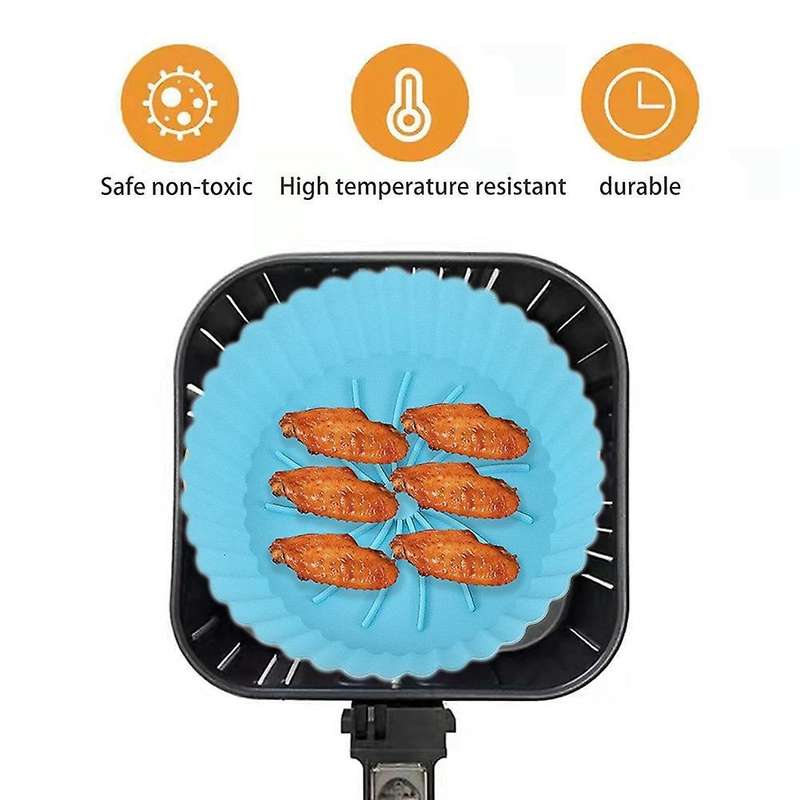 Air Fryer Silicone Pot,air Fryer Liners,air Fryer Accessories, Red