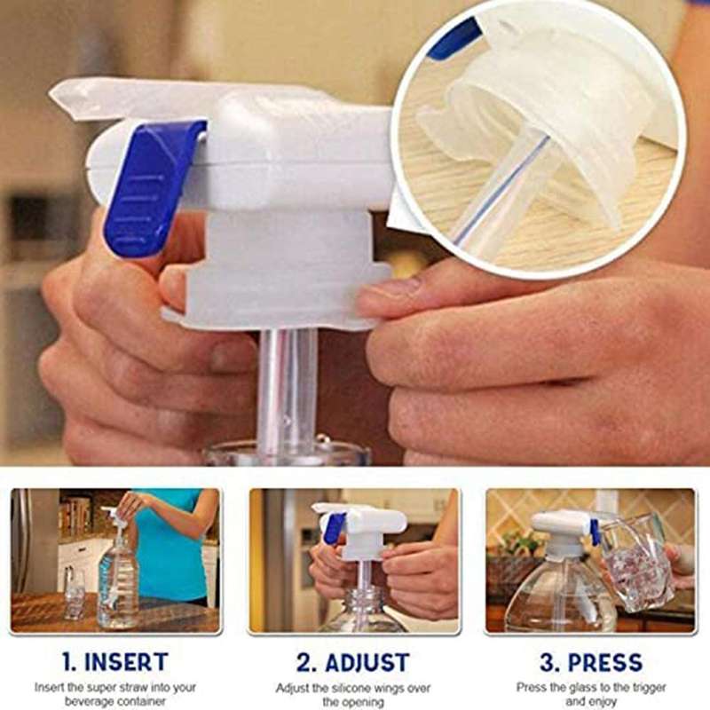Press The Automatic Water Dispenser, Electric Beverage Straw