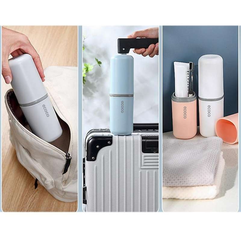 Ecoco Travel Toothbrush Toothpaste Holder Storage Box Storage Cup -a