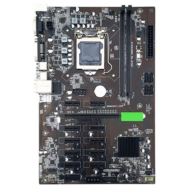 Btc-b250 Motherboard + Cpu + 4g Memory + Switch Line + Sata Line