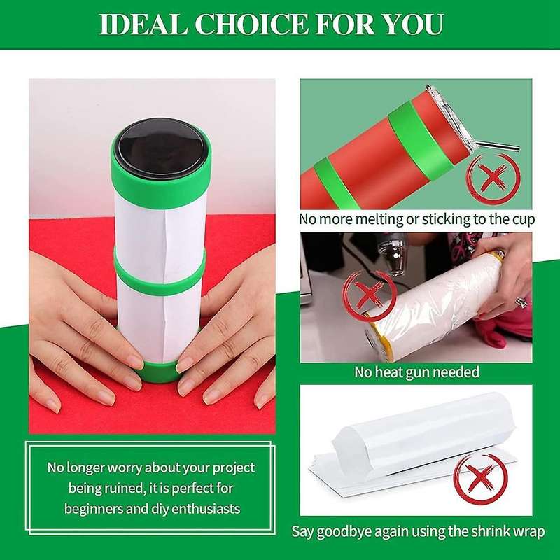 10 Pack Silicone Bands for Sublimation Tumbler, Diy Blank Cup B