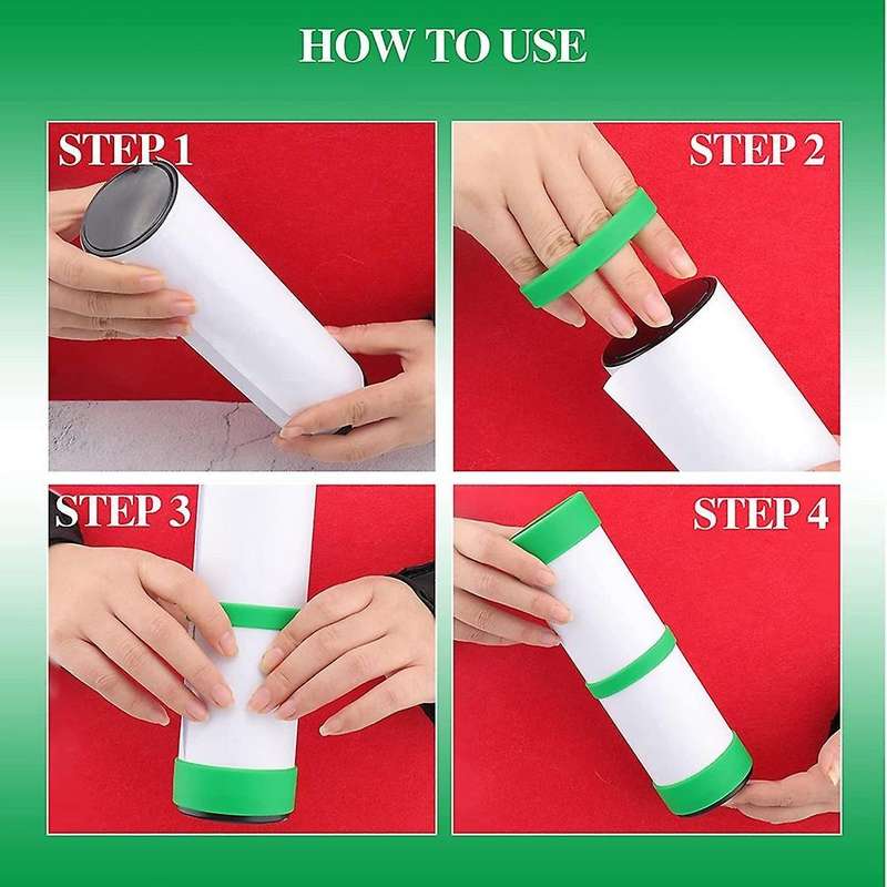 10 Pack Silicone Bands for Sublimation Tumbler, Diy Blank Cup B